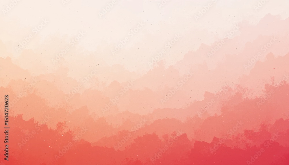 Poster peach and coral gradient background subtle horizontal vector design for social media