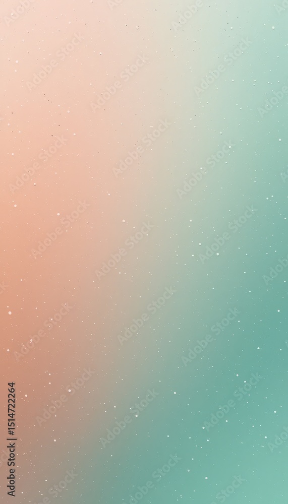 Poster calming mint and coral gradient background modern vertical design for text overlay