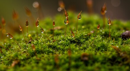 Moss With Droplet