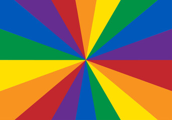 Obraz premium Fondo de triángulos con colores de la bandera lgbtq+