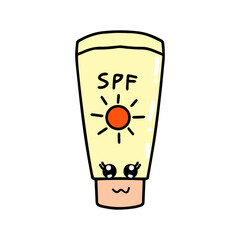 cute hand drawn beauty and cosmetic graphic element vector 