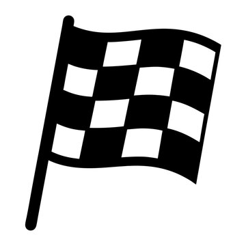recommend clip art: Black checkered flag silhouette vector design for racing or sports concepts