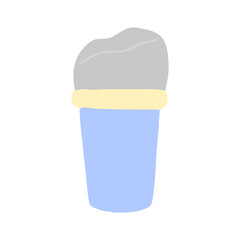 cute hand drawn beauty and cosmetic graphic element vector . cute cosmetics elements on white background