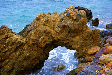 stretch of coast near bolnuevo mazarron murcia spain 