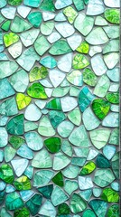 Green And Blue Glass Mosaic Tile Texture