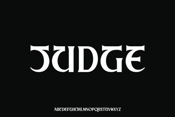 Display alphabet font vector design suitable for headline, poster, logo, magazine and many more