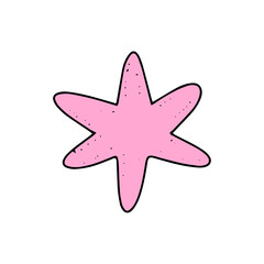 Cartoon coral and reef design. coral reefs and seaweed doodle design element