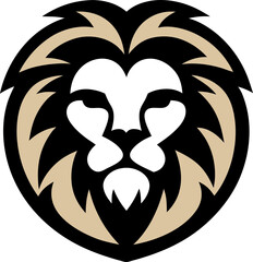lion logo vector, fierce and elegant design for brand use.

