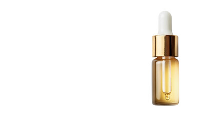 A small bottle of cuticle oil with a dropper, Transparent background, PNG file