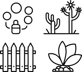 Ecology environment icon set vector art  