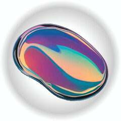 Fototapeta premium Iridescent Purple Water Drop Splash