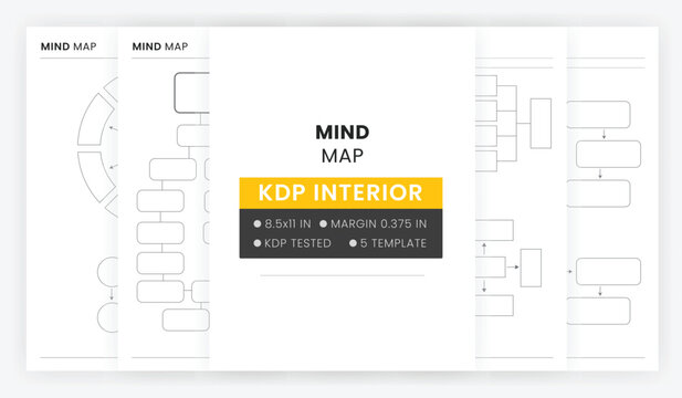 Mind Map Template Printable Mind Map Planner Brainstorm Diagrams Study Guide Notes Taking Printable Ideas Organizing