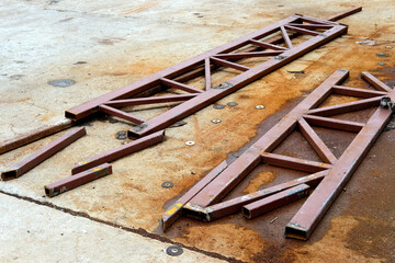 close up of a rusty metal pipe