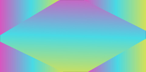 Bright colourful design with rainbow illustration of abstract triangles creating a vibrant pattern