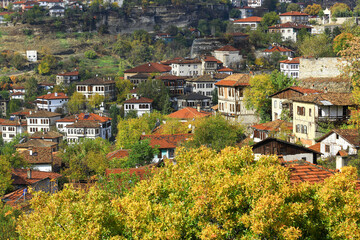 Footage of the city of Safranbolu, which is on the world heritage list and stands out with its local architectural features.