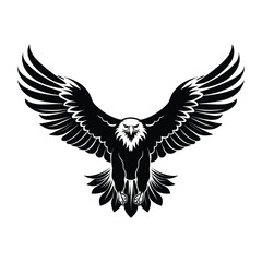 Obraz premium Eagle character logo concept silhouette