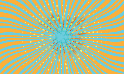 Groovy retro swirl burst, summer and carnival background. eps 10 vector dynamic
