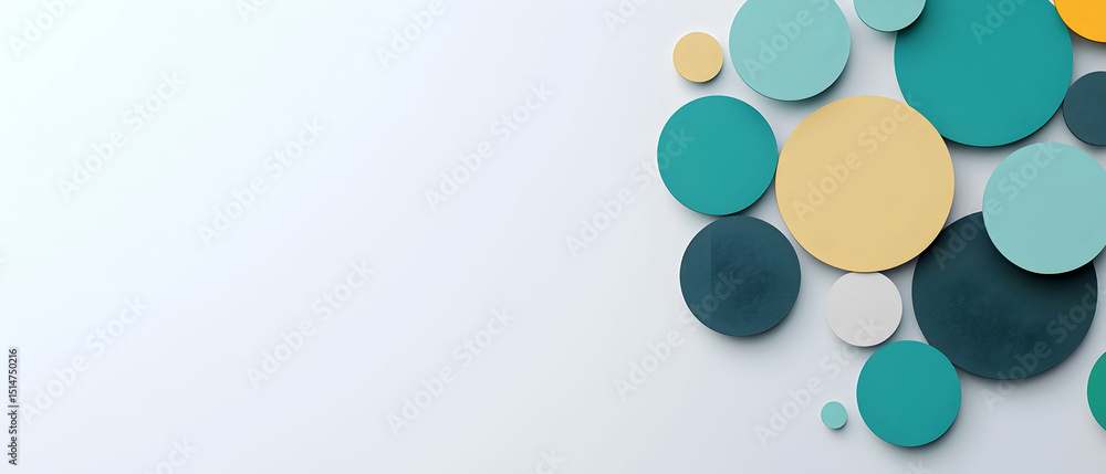 Poster abstract colorful circles pattern background