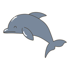 Handrawing underwater habit isolated on white background. Big set with cute sea animals, shells, corals, seaweed. Kawaii sea life character elements. Cartoon coloringbook or coloring page.