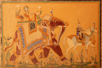 Nahargarh fort, Madhvendra palace. Jaipur, India