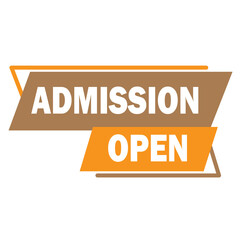 Admission Open iconic label