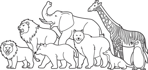 wild animals collection