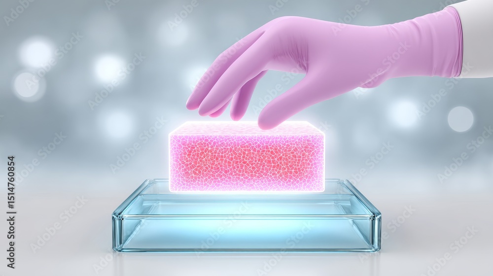 Poster experimenting with memsbase technology laboratory scientific research controlled environment close-u