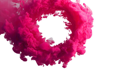 Obraz premium Pink Smoke Effect Isolated on Transparent Background