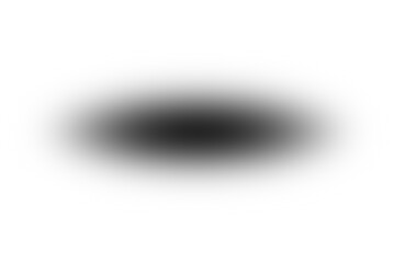 Dark shadow overlay effect isolated on transparent background. Blurred round shadow. Gradient shadow drop for design, Poster, card, decoration.