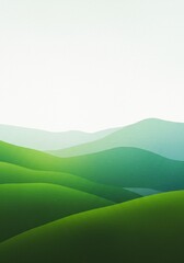 Obraz premium Abstract Landscape Emerald Hills Scenic Mountain Background Field