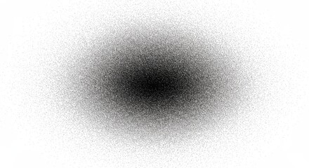 Abstract Black Dot Texture Background with Stipple Effect Illustration