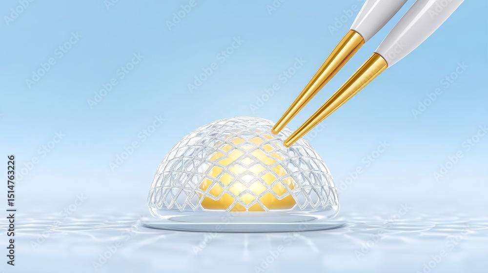 Poster precision laboratory techniques closeup of micro pipettes and mems in scientific research environmen