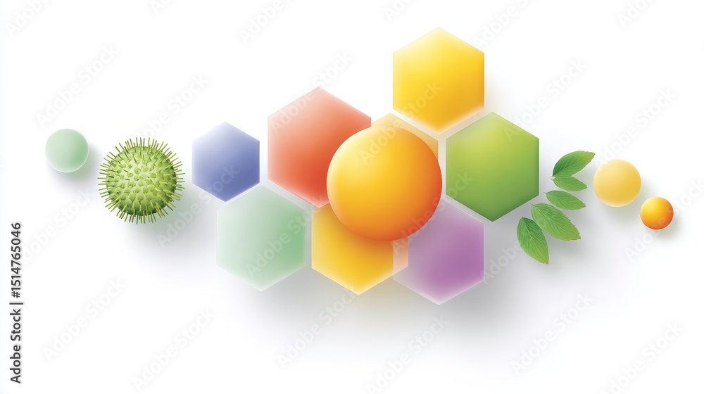 Poster innovative mems integration with biotechnology modern design graphic illustration science environmen