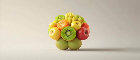 Colorful Fruit Arrangement Display