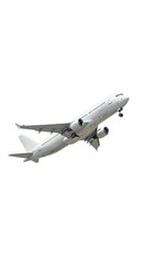 Obraz premium Aeroplane Taking off into the Air with White Color and Clear Sky