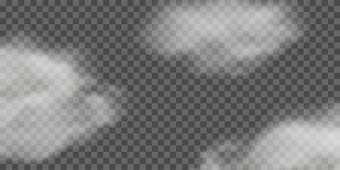 Realistic clouds and smoke, fog. Vector illustration.