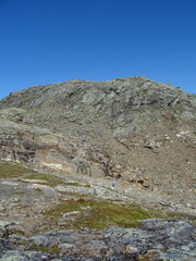 mountain landscape with blue sky