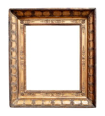 antique vertical wide baroque golden picture frame