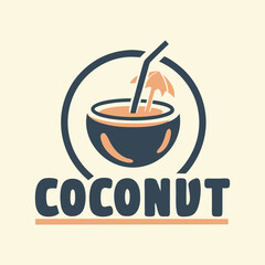 Coconut Summer Drink Icon
