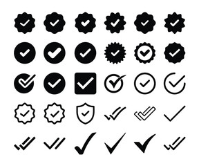 Check mark icon, verify icon, tick mark, double tick