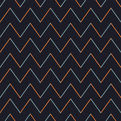 Vector abstract geometric zigzag colorful pattern. Modern Zigzag pattern.