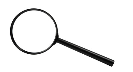 Magnifying glass isolated on transparent background