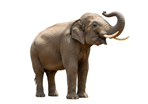 African elephant isolated on transparent background