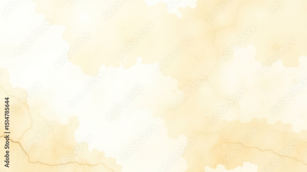 Poster aged parchment effect with soft yellow and cream colors and subtle streaks creating a vintage paper 