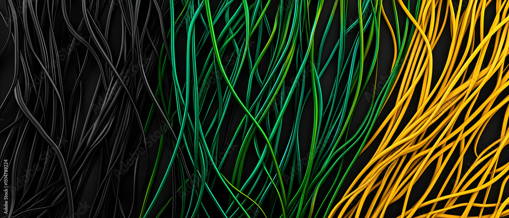 Poster abstract colorful lines pattern design