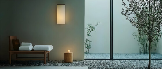 Tranquil Spa Interior With Natural Light