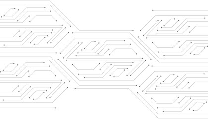 Circuit Line Technology Pattern with Futuristic Digital Design