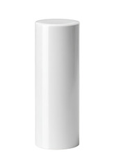 White plastic cylinder cap isolated on a white background, png, transparent