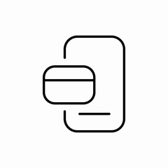 Credit card payment icon vector sign