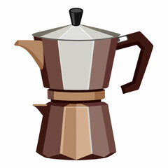coffee maker on white background